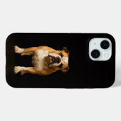 Black 4 Luxe iPhone 15 Case, Stamina Bulldog Case-Mate iPhone Case (Achterkant (horizontaal))