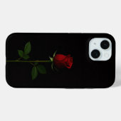 Black 4 Luxe iPhone 15 Case, Velvet Red Rose Case-Mate iPhone Case (Achterkant (horizontaal))