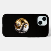 Black 4 Luxe iPhone 15 Case, Yin Yang Harmony Case-Mate iPhone Case (Achterkant (horizontaal))