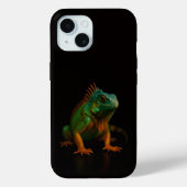 Black 4 Luxe iPhone 15 Mate, Green Iguana Case-Mate iPhone Case (Achterkant)
