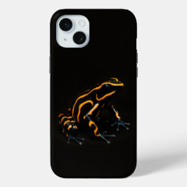Black 4 Luxe iPhone 15 Plus, Black Orange Frog iPhone 15 Mini Hoesje