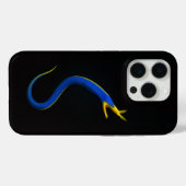 Black 4 Luxe iPhone 15 Pro Mate, Blue Ribbon Eel Case-Mate iPhone Case (Achterkant (horizontaal))