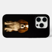Black 4 Luxe iPhone 15 Pro Mate Cavalier Spaniel Case-Mate iPhone Case (Achterkant (horizontaal))