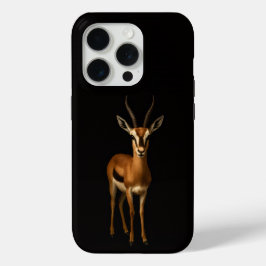 Black 4 Luxe iPhone 15 Pro Mate, Elegant Gazella iPhone 15 Pro Case