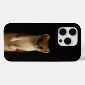 Black 4 Luxe iPhone 15 Pro Mate, Elegant Weasel Case-Mate iPhone Case (Achterkant (horizontaal))