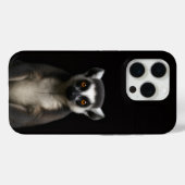 Black 4 Luxe iPhone 15 Pro Mate Gentle Lemur Case-Mate iPhone Case (Achterkant (horizontaal))