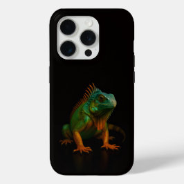 Black 4 Luxe iPhone 15 Pro Mate, Green Iguana iPhone 15 Pro Case