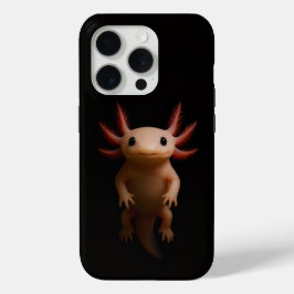 Black 4 Luxe iPhone 15 Pro Mate, Mexican Axolotl iPhone 15 Pro Case