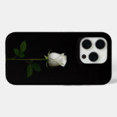 Black 4 Luxe iPhone 15 Pro Mate, Pure White Rose Case-Mate iPhone Case (Achterkant (horizontaal))