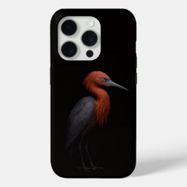 Black 4 Luxe iPhone 15 Pro Mate, Reddish Egret iPhone 15 Pro Case