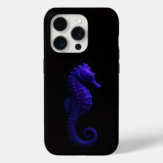 Black 4 Luxe iPhone 15 Pro Mate, Violet Seahorse Case-Mate iPhone Case (Achterkant)