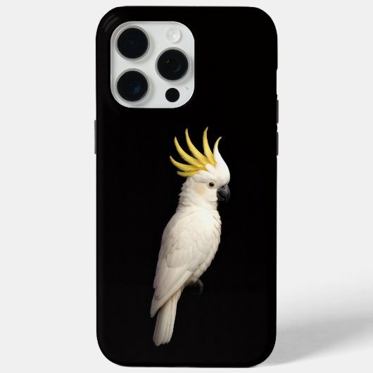 Black 4 Luxe iPhone 15 Pro Max, Crested Cockatoo Case-Mate iPhone Case (Achterkant)