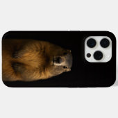 Black 4 Luxe iPhone 15 Pro Max, Fluffy Marmot Case-Mate iPhone Case (Achterkant (horizontaal))
