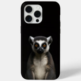 Black 4 Luxe iPhone 15 Pro Max, Gentle Lemur iPhone 15 Pro Max Hoesje