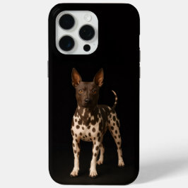 Black 4 Luxe iPhone 15 Pro Max, Hairless Terrier iPhone 15 Pro Max Hoesje