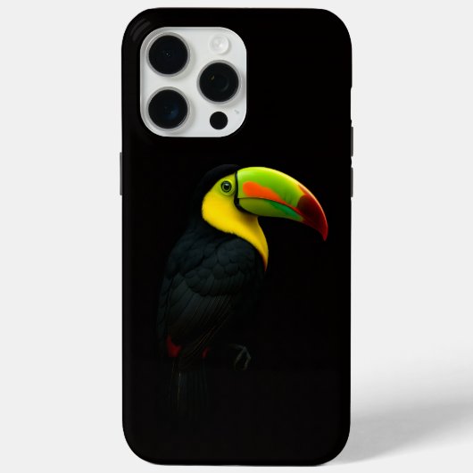 Black 4 Luxe iPhone 15 Pro Max, Keel Billed Tucan Case-Mate iPhone Case (Achterkant)