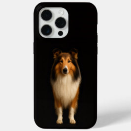 Black 4 Luxe iPhone 15 Pro Max, Loyal Collie Dog iPhone 15 Pro Max Hoesje