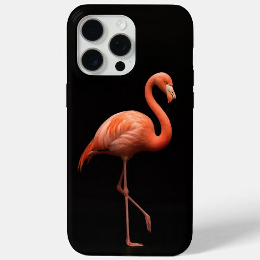 Black 4 Luxe iPhone 15 Pro Max, Pink Flamingo Case-Mate iPhone Case (Achterkant)