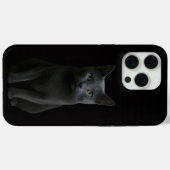 Black 4 Luxe iPhone 15 Pro Max, Russian Blue Cat Case-Mate iPhone Case (Achterkant (horizontaal))