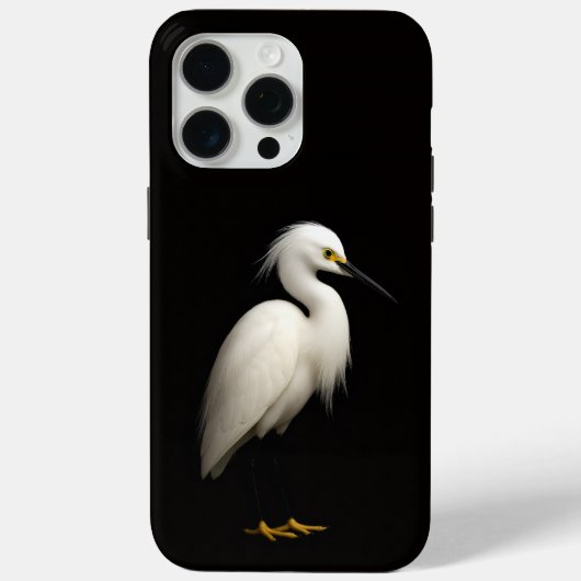 Black 4 Luxe iPhone 15 Pro Max, Snowy Egret Case-Mate iPhone Case (Achterkant)