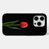 Black 4 Luxe iPhone 15 Pro Ruby Red Tulip Case-Mate iPhone Case (Achterkant (horizontaal))