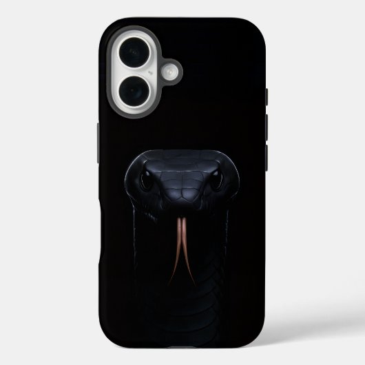 Black 4 Luxe iPhone 16 Case-Mate, Black Mamba Case-Mate iPhone Case (Achterkant)