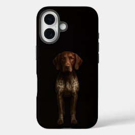 Black 4 Luxe iPhone 16 Mate, German Pointer iPhone 16 Hoesje