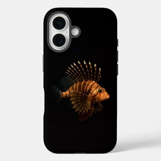 Black 4 Luxe iPhone 16 Mate, Red Lionfish Case-Mate iPhone Case (Achterkant)
