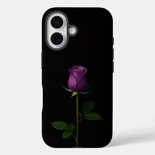 Black 4 Luxe iPhone 16 Mate, Royal Violet Rose Case-Mate iPhone Case (Achterkant)
