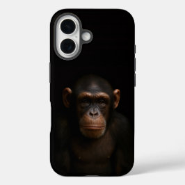 Black 4 Luxe iPhone 16 Mate, Serene Chimpanzee iPhone 16 Hoesje