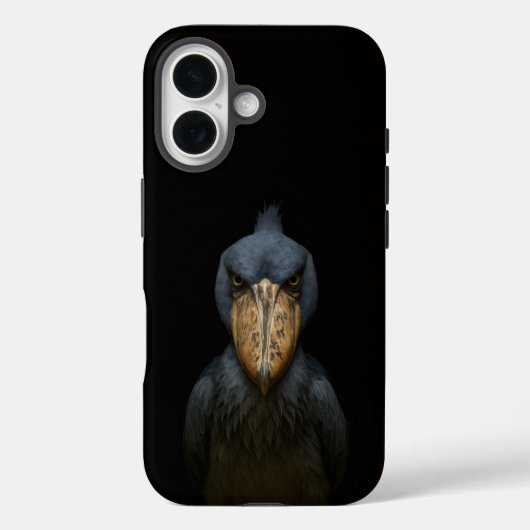 Black 4 Luxe iPhone 16 Mate, Shoebill Bird Case-Mate iPhone Case (Achterkant)