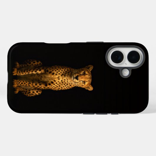 Black 4 Luxe iPhone 16 Mate, Sleek Cheetah Case-Mate iPhone Case (Achterkant (horizontaal))