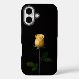 Black 4 Luxe iPhone 16 Mate, Sunlite Yellow Rose iPhone 16 Hoesje