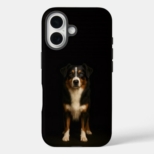 Black 4 Luxe iPhone 16 Mate, Wise Aussie Shepherd Case-Mate iPhone Case (Achterkant)
