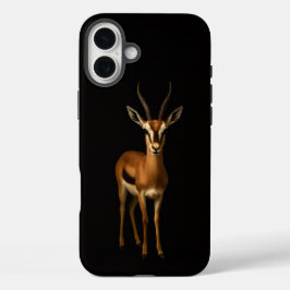 Black 4 Luxe iPhone 16 Plus, Elegant Gazella iPhone 16 Plus Hoesje