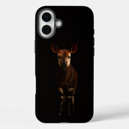 Black 4 Luxe iPhone 16 Plus, Forest Okapi iPhone 16 Plus Hoesje