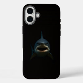 Black 4 Luxe iPhone 16 Plus, Great White Shark iPhone 16 Plus Hoesje