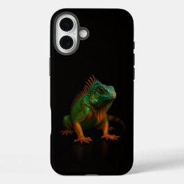 Black 4 Luxe iPhone 16 Plus, Green Iguana iPhone 16 Plus Hoesje
