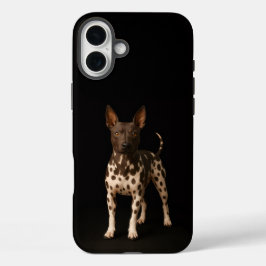 Black 4 Luxe iPhone 16 Plus, Hairless Terrier Dog iPhone 16 Plus Hoesje