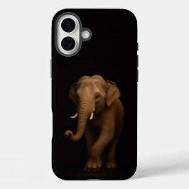 Black 4 Luxe iPhone 16 Plus, Indian Elephant iPhone 16 Plus Hoesje