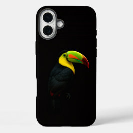 Black 4 Luxe iPhone 16 Plus, Keel Billed Tucan iPhone 16 Plus Hoesje