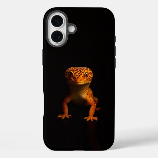 Black 4 Luxe iPhone 16 Plus, Leopard Gecko Case-Mate iPhone Case (Achterkant)