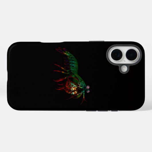 Black 4 Luxe iPhone 16 Plus, Mantis Shrimp Case-Mate iPhone Case (Achterkant (horizontaal))