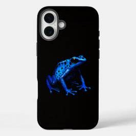 Black 4 Luxe iPhone 16 Plus Mate, Blue Frog iPhone 16 Plus Hoesje