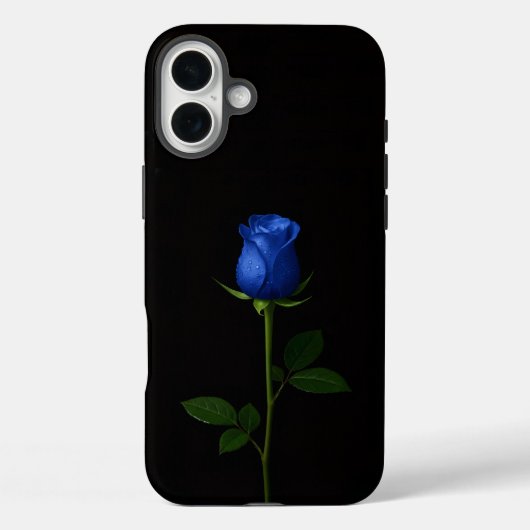 Black 4 Luxe iPhone 16 Plus, Midnight Blue Rose Case-Mate iPhone Case (Achterkant)