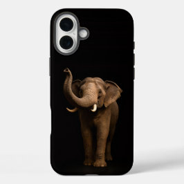 Black 4 Luxe iPhone 16 Plus, Mighty Elephant iPhone 16 Plus Hoesje