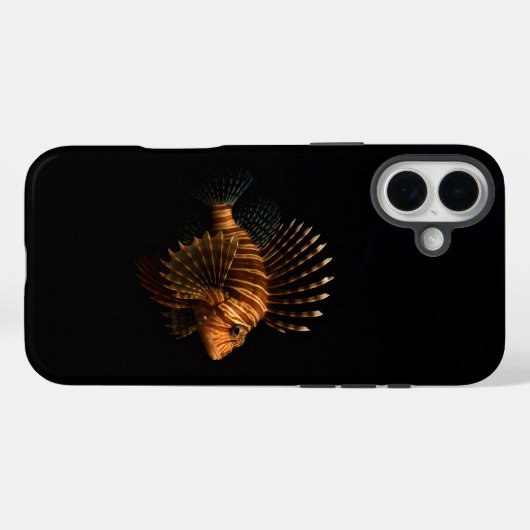 Black 4 Luxe iPhone 16 Plus, Red Lionfish Case-Mate iPhone Case (Achterkant (horizontaal))
