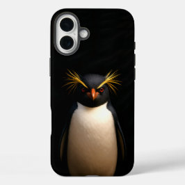 Black 4 Luxe iPhone 16 Plus, Rockhopper Penguin iPhone 16 Plus Hoesje