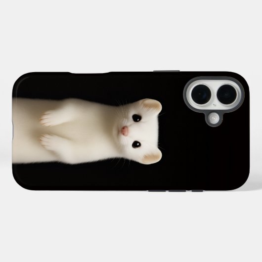 Black 4 Luxe iPhone 16 Plus, Stylish Ermine Case-Mate iPhone Case (Achterkant (horizontaal))