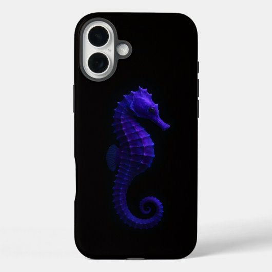 Black 4 Luxe iPhone 16 Plus, Violet Seahorse Case-Mate iPhone Case (Achterkant)